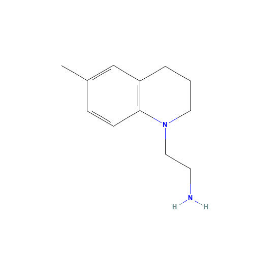 2-(6-methyl-3,4-dihydro-2H-quinolin-1-yl)ethanamine (CAS: 552867-03-5) - Chemical Structure and Molecular Formula 