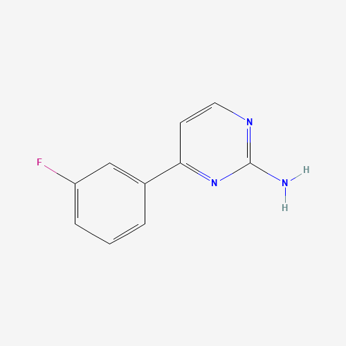 4-(3-fluorophenyl)pyrimidin-2-amine (CAS: 85979-48-2) - Chemical Structure and Molecular Formula 