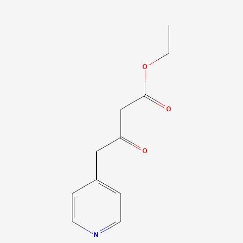 ethyl 3-oxo-4-pyridin-4-ylbutanoate (CAS: 244638-98-0) - Chemical Structure and Molecular Formula 