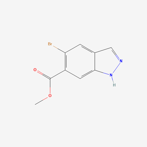 methyl 5-bromo-1H-indazole-6-carboxylate (CAS: 1000342-30-2) - Chemical Structure and Molecular Formula 