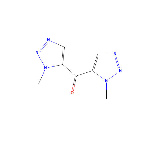 bis(3-methyltriazol-4-yl)methanone (CAS: 1599529-41-5) - Chemical Structure and Molecular Formula 