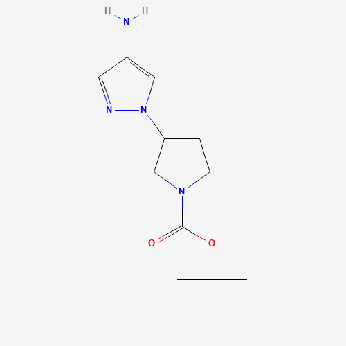 tert-butyl 3-(4-aminopyrazol-1-yl)pyrrolidine-1-carboxylate (CAS: 1029413-53-3) - Related Chemical Product