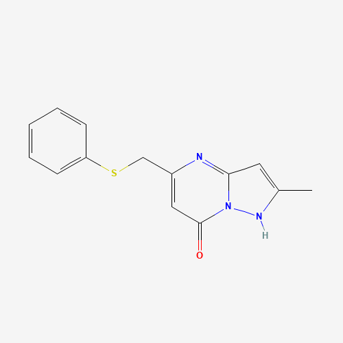 2-methyl-5-(phenylsulfanylmethyl)-1H-pyrazolo[1,5-a]pyrimidin-7-one (CAS: 478078-05-6) - Related Chemical Product