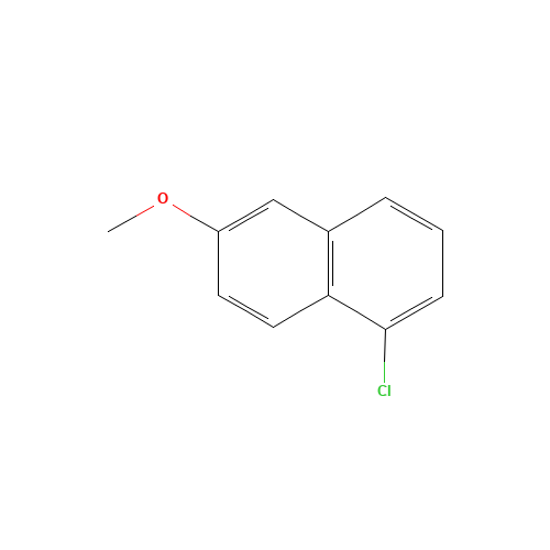 1-chloro-6-methoxynaphthalene (CAS: 872678-33-6) - Chemical Structure and Molecular Formula 