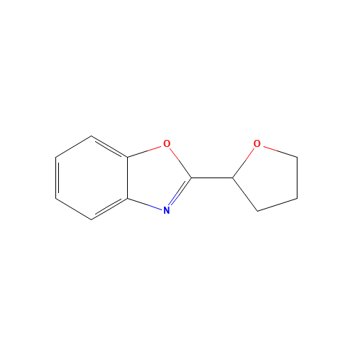 2-(oxolan-2-yl)-1,3-benzoxazole (CAS: 327618-31-5) - Chemical Structure and Molecular Formula 