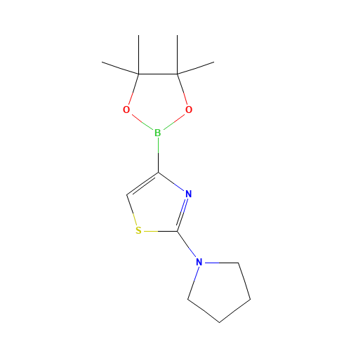 2-pyrrolidin-1-yl-4-(4,4,5,5-tetramethyl-1,3,2-dioxaborolan-2-yl)-1,3-thiazole (CAS: 1046794-15-3) - Related Chemical Product