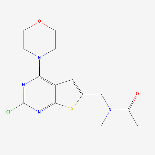 N-[(2-chloro-4-morpholin-4-ylthieno[2,3-d]pyrimidin-6-yl)methyl]-N-methylacetamide (CAS: 956393-00-3) - Related Chemical Product