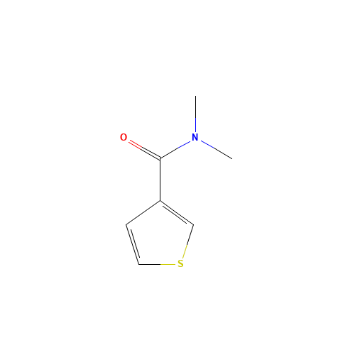 N,N-dimethylthiophene-3-carboxamide (CAS: 59906-37-5) - Chemical Structure and Molecular Formula 