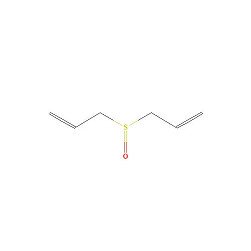 3-prop-2-enylsulfinylprop-1-ene (CAS: 14180-63-3) - Chemical Structure and Molecular Formula 