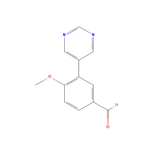 4-methoxy-3-pyrimidin-5-ylbenzaldehyde (CAS: 1181592-21-1) - Related Chemical Product