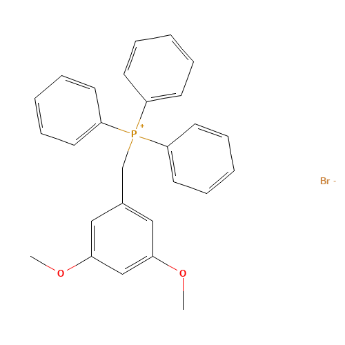 (3,5-dimethoxyphenyl)methyl-triphenylphosphanium;bromide (CAS: 24131-30-4) - Chemical Structure and Molecular Formula 