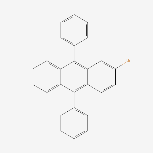 2-bromo-9,10-diphenylanthracene (CAS: 201731-79-5) - Chemical Structure and Molecular Formula 