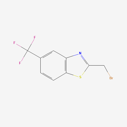 2-(bromomethyl)-5-(trifluoromethyl)-1,3-benzothiazole (CAS: 123895-42-1) - Chemical Structure and Molecular Formula 