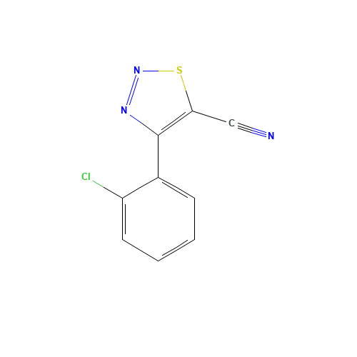 4-(2-chlorophenyl)thiadiazole-5-carbonitrile (CAS: 265326-54-3) - Related Chemical Product