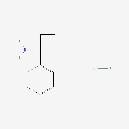 1-phenylcyclobutan-1-amine;hydrochloride (CAS: 120218-45-3) - Chemical Structure and Molecular Formula 