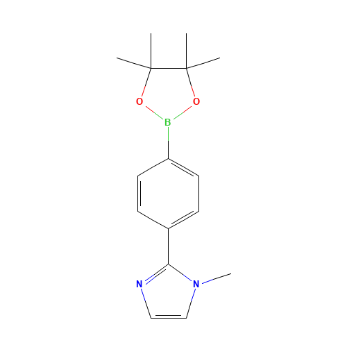 1-methyl-2-[4-(4,4,5,5-tetramethyl-1,3,2-dioxaborolan-2-yl)phenyl]imidazole (CAS: 1394374-23-2) - Related Chemical Product
