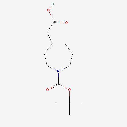 2-[1-[(2-methylpropan-2-yl)oxycarbonyl]azepan-4-yl]acetic acid (CAS: 1268521-78-3) - Related Chemical Product