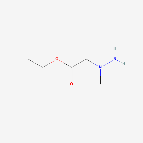 ethyl 2-[amino(methyl)amino]acetate (CAS: 65868-09-9) - Chemical Structure and Molecular Formula 