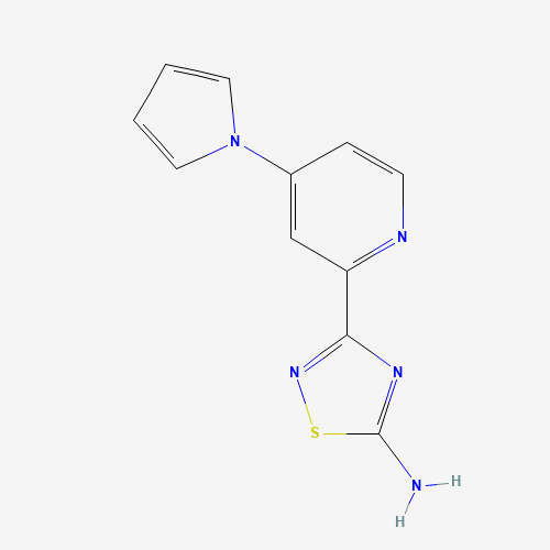 3-(4-pyrrol-1-ylpyridin-2-yl)-1,2,4-thiadiazol-5-amine (CAS: 1179360-45-2) - Related Chemical Product
