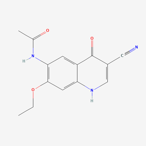 N-(3-cyano-7-ethoxy-4-oxo-1H-quinolin-6-yl)acetamide (CAS: 848133-75-5) - Chemical Structure and Molecular Formula 