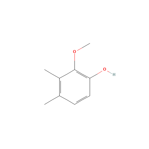 2-methoxy-3,4-dimethylphenol (CAS: 18102-34-6) - Chemical Structure and Molecular Formula 