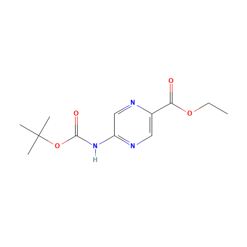ethyl 5-[(2-methylpropan-2-yl)oxycarbonylamino]pyrazine-2-carboxylate (CAS: 177759-80-7) - Related Chemical Product