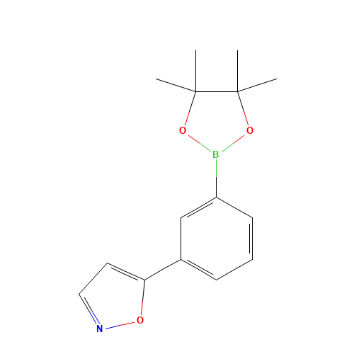 5-[3-(4,4,5,5-tetramethyl-1,3,2-dioxaborolan-2-yl)phenyl]-1,2-oxazole (CAS: 1403469-17-9) - Related Chemical Product