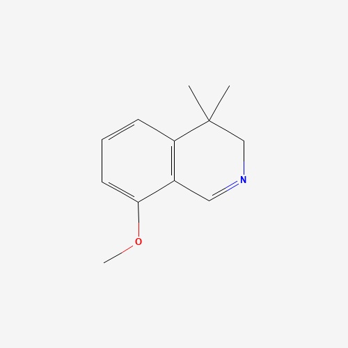 8-methoxy-4,4-dimethyl-3H-isoquinoline (CAS: 1392821-38-3) - Chemical Structure and Molecular Formula 
