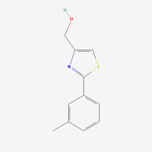 [2-(3-methylphenyl)-1,3-thiazol-4-yl]methanol (CAS: 93476-40-5) - Chemical Structure and Molecular Formula 