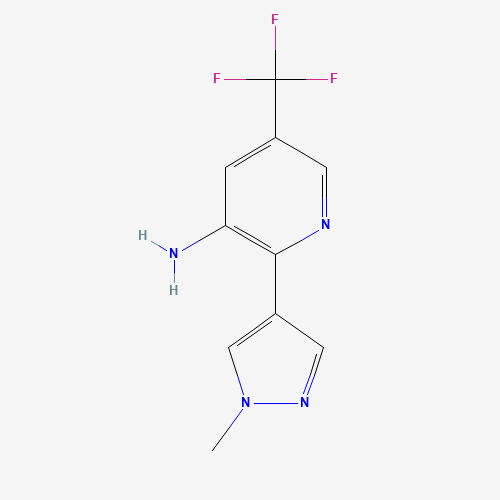 2-(1-methylpyrazol-4-yl)-5-(trifluoromethyl)pyridin-3-amine (CAS: 1211528-86-7) - Related Chemical Product