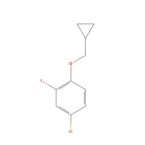 4-bromo-1-(cyclopropylmethoxy)-2-iodobenzene (CAS: 1369873-05-1) - Related Chemical Product