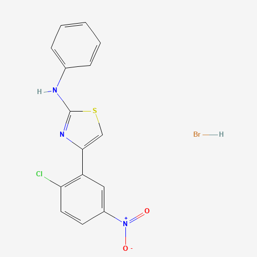 4-(2-chloro-5-nitrophenyl)-N-phenyl-1,3-thiazol-2-amine;hydrobromide (CAS: 648409-23-8) - Related Chemical Product