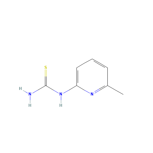 (6-methylpyridin-2-yl)thiourea (CAS: 49600-34-2) - Chemical Structure and Molecular Formula 