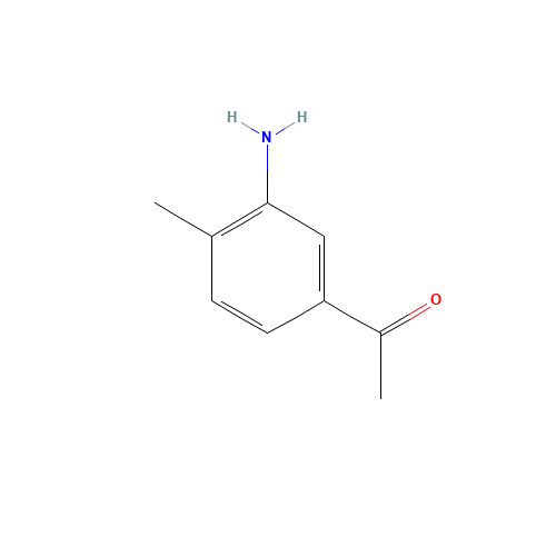 1-(3-amino-4-methylphenyl)ethanone (CAS: 17071-24-8) - Chemical Structure and Molecular Formula 