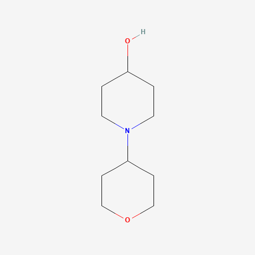1-(oxan-4-yl)piperidin-4-ol (CAS: 1228874-55-2) - Chemical Structure and Molecular Formula 