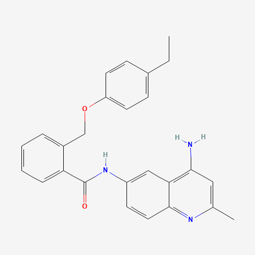 N-(4-amino-2-methylquinolin-6-yl)-2-[(4-ethylphenoxy)methyl]benzamide (CAS: 244218-93-7) - Related Chemical Product
