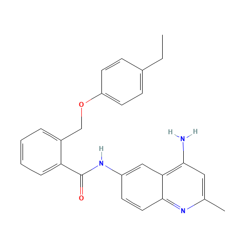 N-(4-amino-2-methylquinolin-6-yl)-2-[(4-ethylphenoxy)methyl]benzamide (CAS: 244218-93-7) - Related Chemical Product