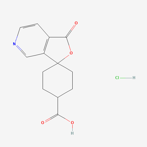 1'-oxospiro[cyclohexane-4,3'-furo[3,4-c]pyridine]-1-carboxylic acid;hydrochloride (CAS: 687640-97-7) - Related Chemical Product
