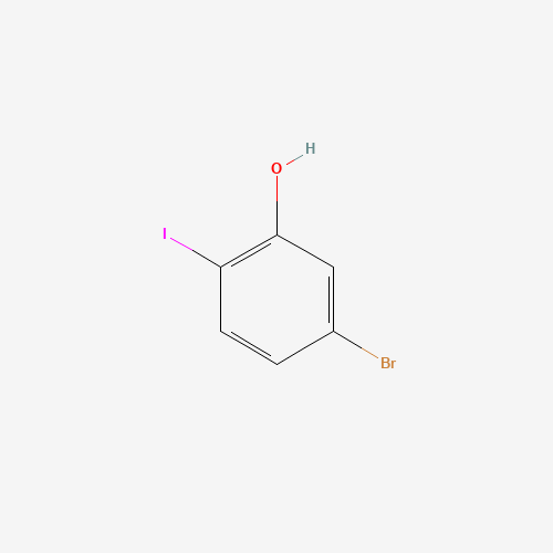 5-bromo-2-iodophenol (CAS: 858855-11-5) - Chemical Structure and Molecular Formula 