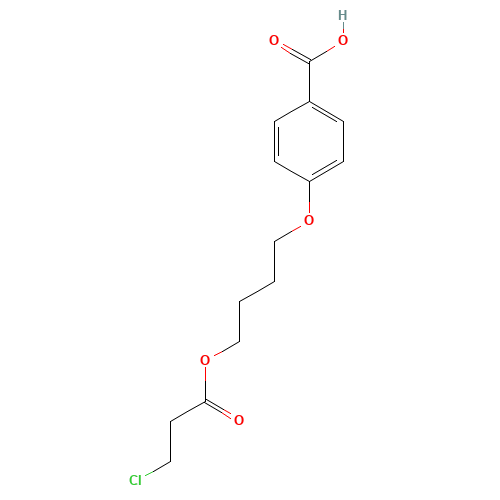 4-[4-(3-chloropropanoyloxy)butoxy]benzoic acid (CAS: 182922-17-4) - Related Chemical Product