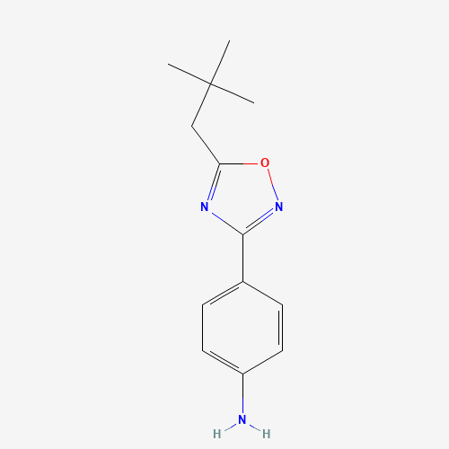 4-[5-(2,2-dimethylpropyl)-1,2,4-oxadiazol-3-yl]aniline (CAS: 1154706-43-0) - Related Chemical Product
