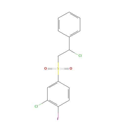 2-chloro-4-(2-chloro-2-phenylethyl)sulfonyl-1-fluorobenzene (CAS: 244278-71-5) - Related Chemical Product