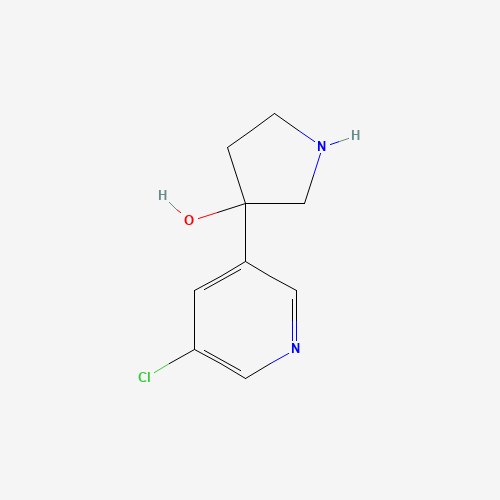 3-(5-chloropyridin-3-yl)pyrrolidin-3-ol (CAS: 1225218-34-7) - Related Chemical Product