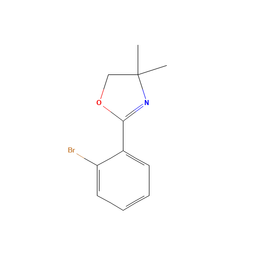 2-(2-bromophenyl)-4,4-dimethyl-5H-1,3-oxazole (CAS: 32664-13-4) - Chemical Structure and Molecular Formula 