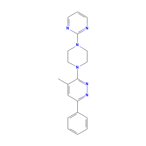 4-methyl-6-phenyl-3-(4-pyrimidin-2-ylpiperazin-1-yl)pyridazine (CAS: 886208-65-7) - Related Chemical Product