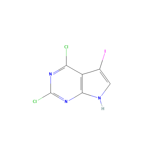 2,4-dichloro-5-iodo-7H-pyrrolo[2,3-d]pyrimidine (CAS: 1012785-51-1) - Related Chemical Product