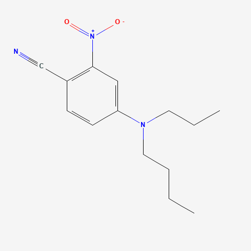 4-[butyl(propyl)amino]-2-nitrobenzonitrile (CAS: 821776-47-0) - Chemical Structure and Molecular Formula 