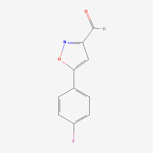 5-(4-fluorophenyl)-1,2-oxazole-3-carbaldehyde (CAS: 640292-06-4) - Chemical Structure and Molecular Formula 