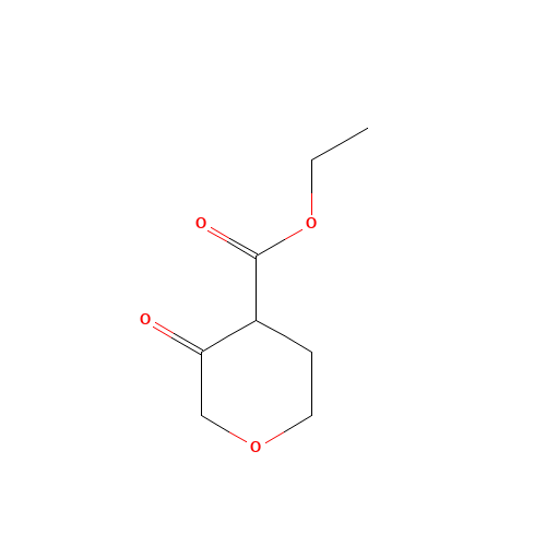 ethyl 3-oxooxane-4-carboxylate (CAS: 388109-26-0) - Chemical Structure and Molecular Formula 
