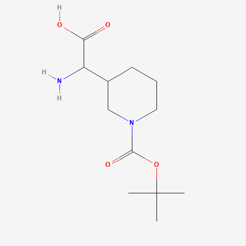 2-amino-2-[1-[(2-methylpropan-2-yl)oxycarbonyl]piperidin-3-yl]acetic acid (CAS: 887242-56-0) - Related Chemical Product